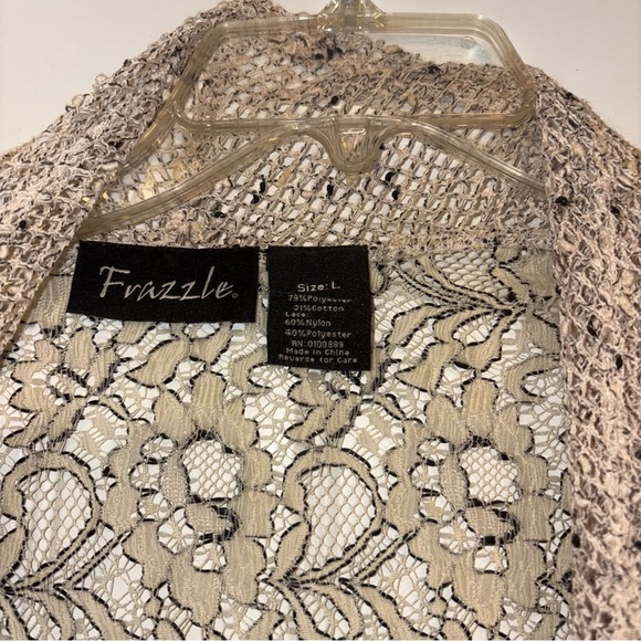 Cream Cable-Knit Cardigan Sweater - Picture 3 of 5